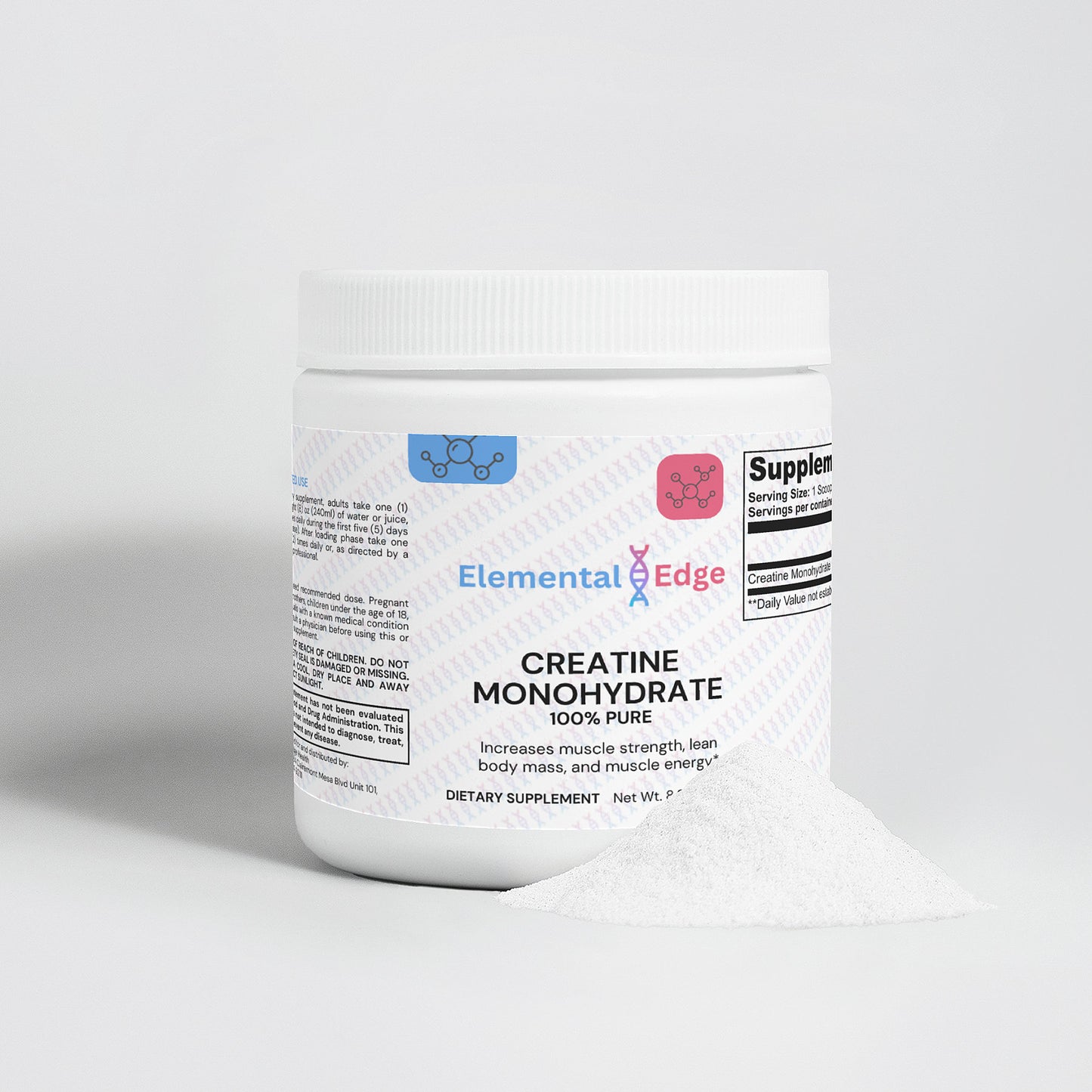 Elemental Edge Creatine Monohydrate – Power, Strength, Endurance